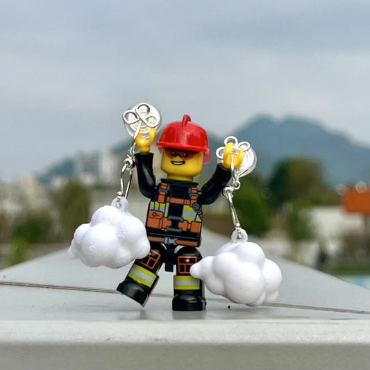 The Brickables (Clouds): Sustainable Lego-Compatible Earrings