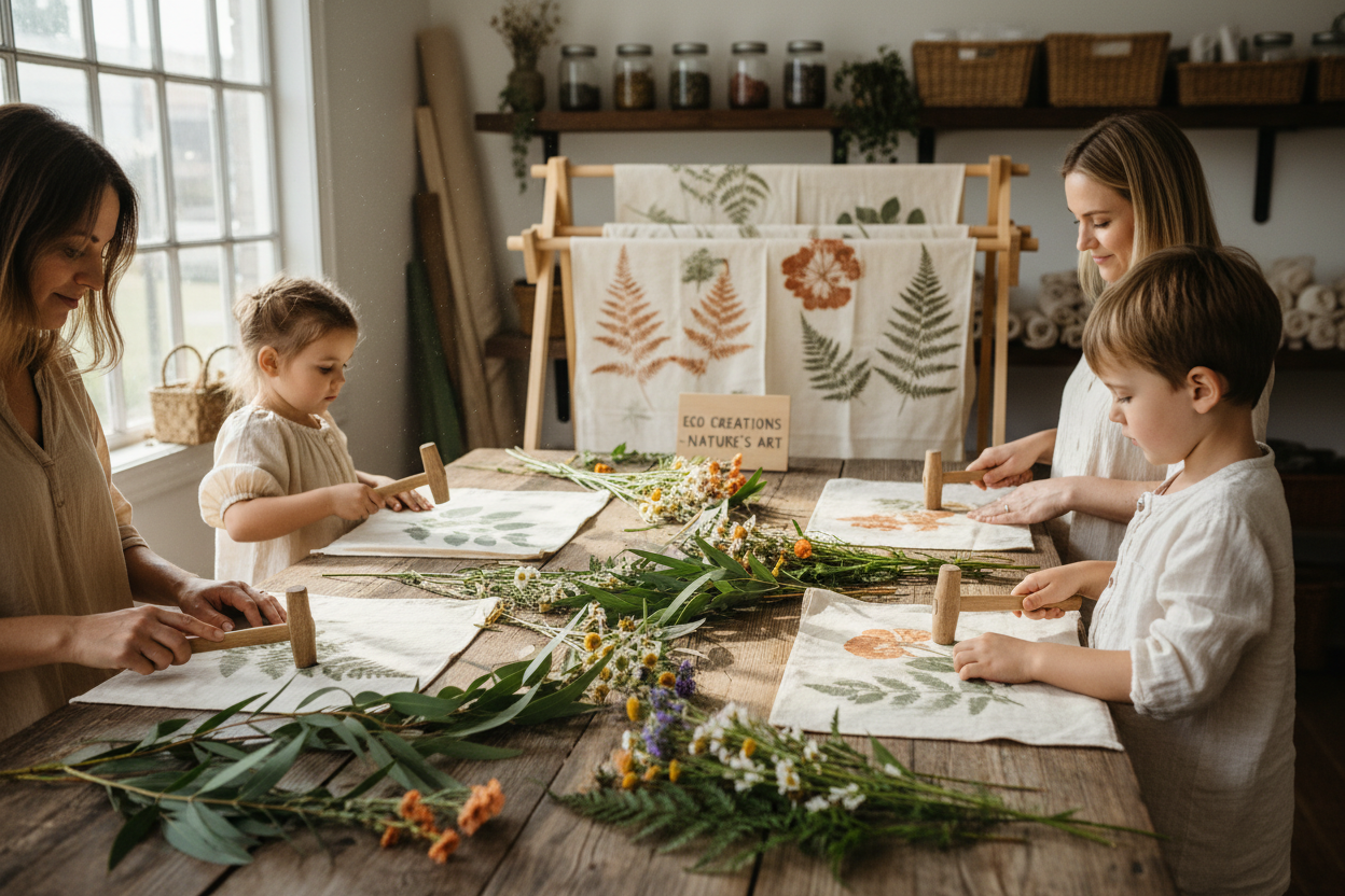 妙筆自然——植物印染工作坊 Nature's Brush – Botanical Prints Workshop